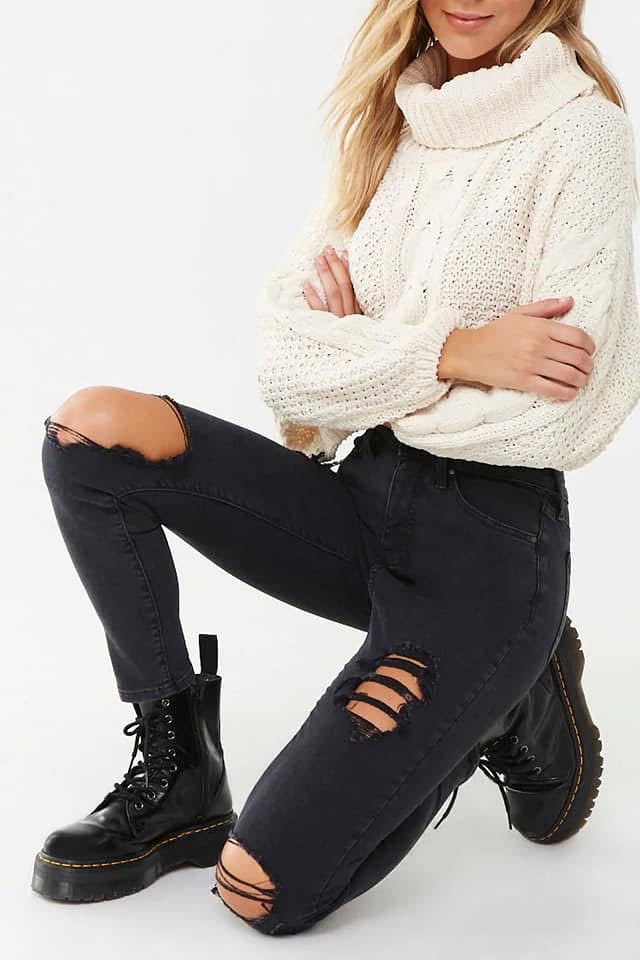 Super High-Rise Curvy Jeans
 - Forever21