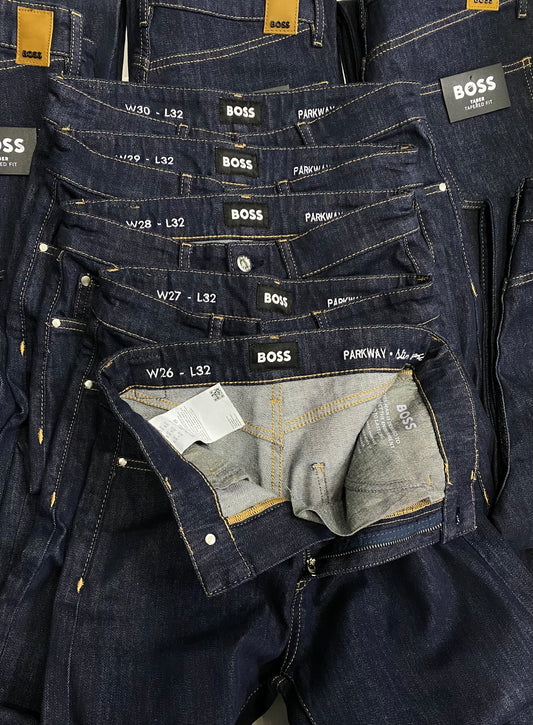 SLIM-FIT JEANS IN STAY INDIGO STRETCH DENIM - BOSS Orange