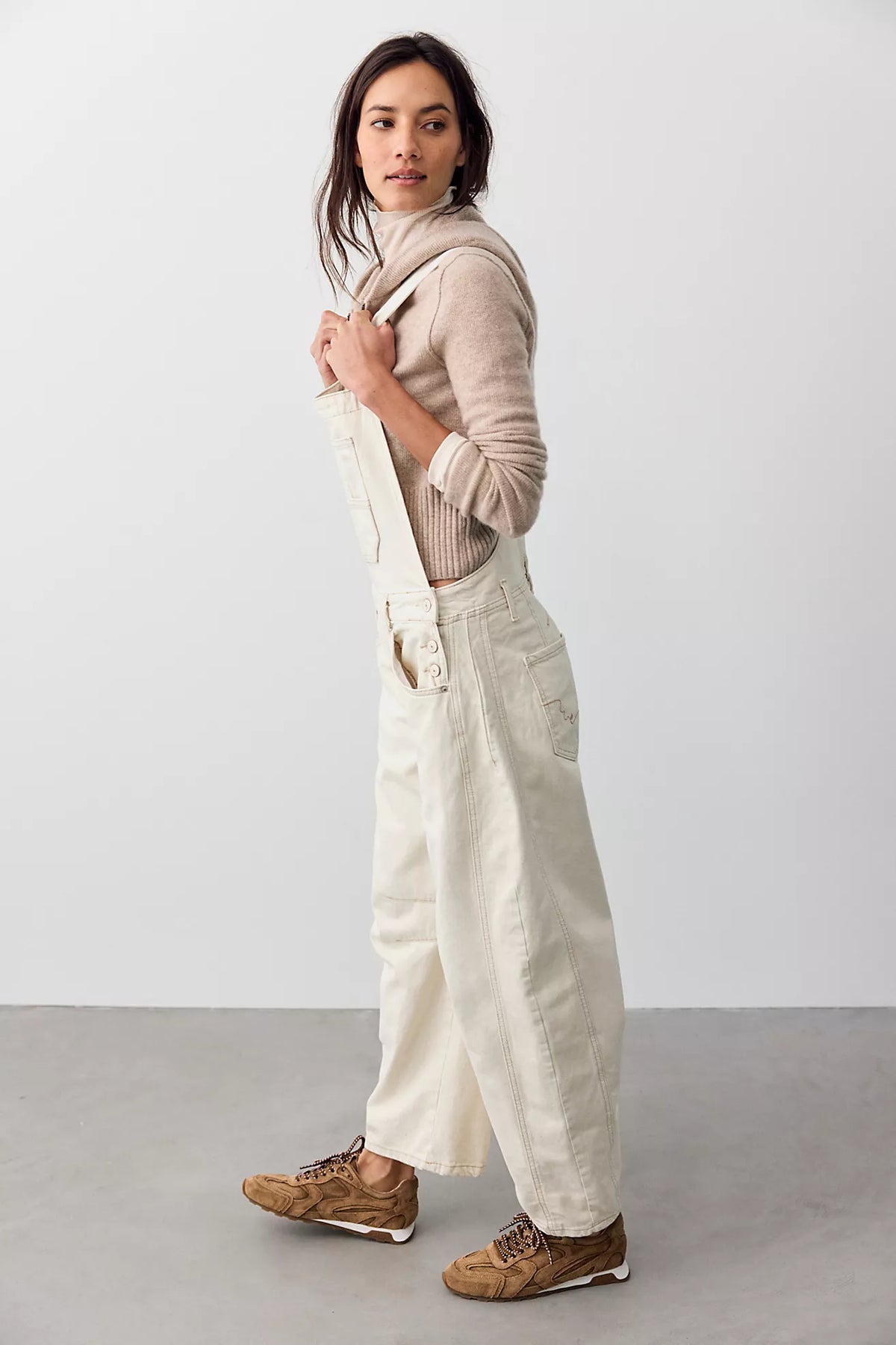 Free People - We The Free Good Luck Barrel Overalls