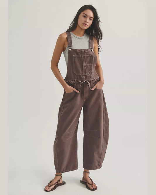 Free People - We The Free Good Luck Barrel Overalls