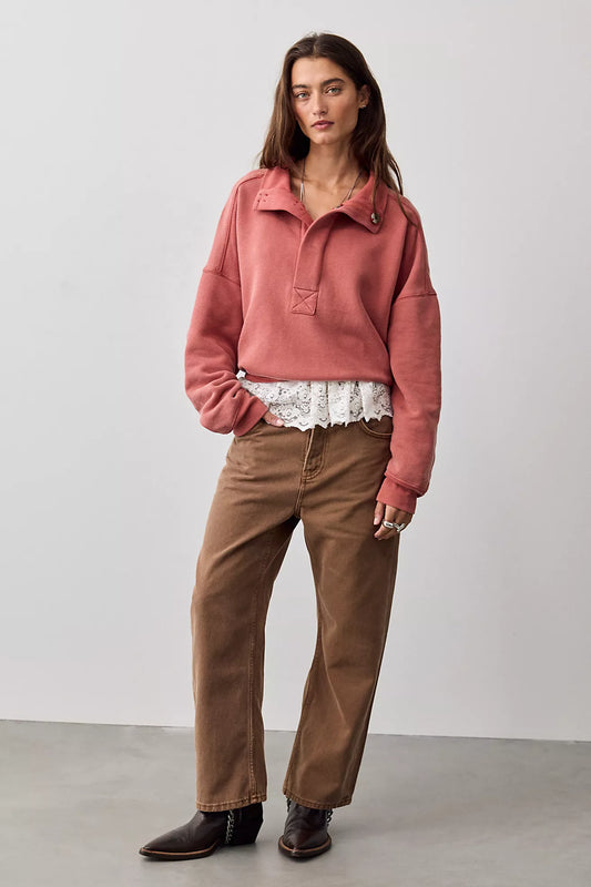 Free People - Deep Trance Dropped Boyfriend Jeans - we the free