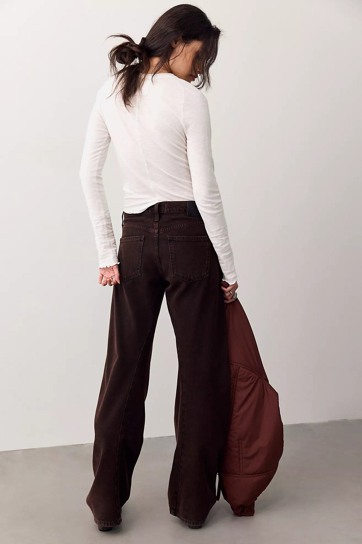Free People - We The Free Fable Low-Rise Twisted Bowed Jeans