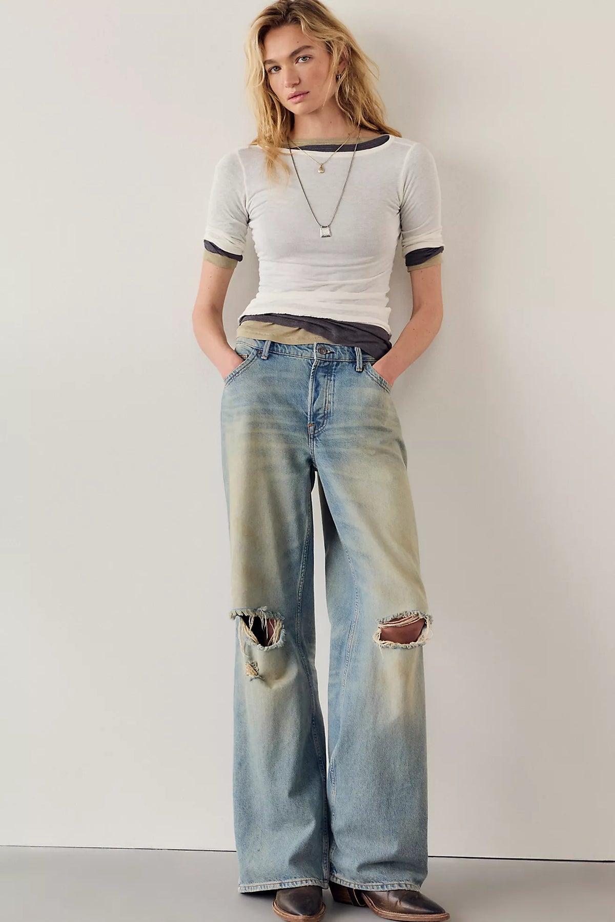 Free People - Tennessee Low-Rise Boyfriend Jeans - We The Free