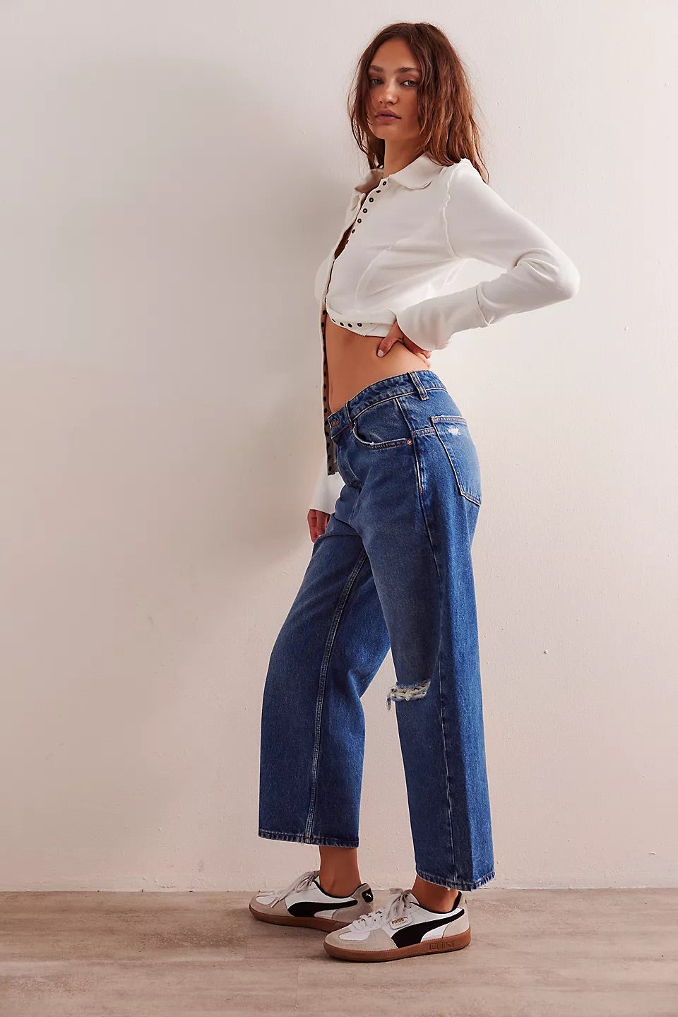 Deep Trance Dropped Boyfriend Jeans - we the free