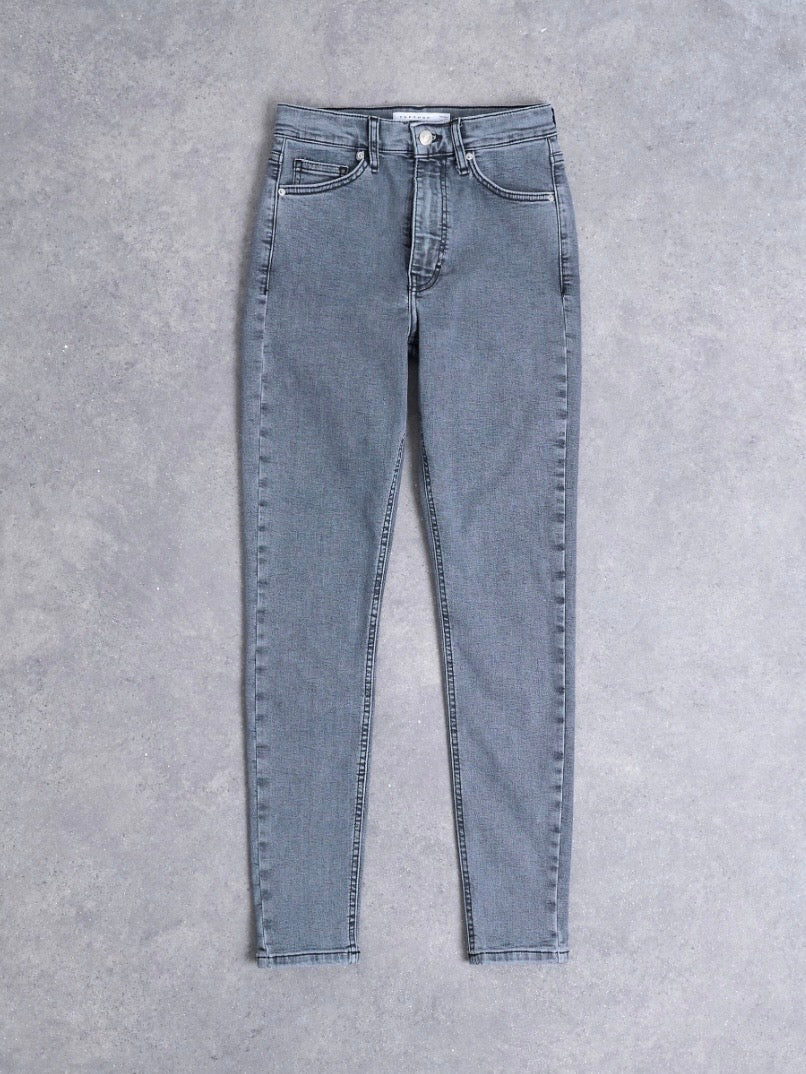 Topshop Jamie high rise skinny jean in grey