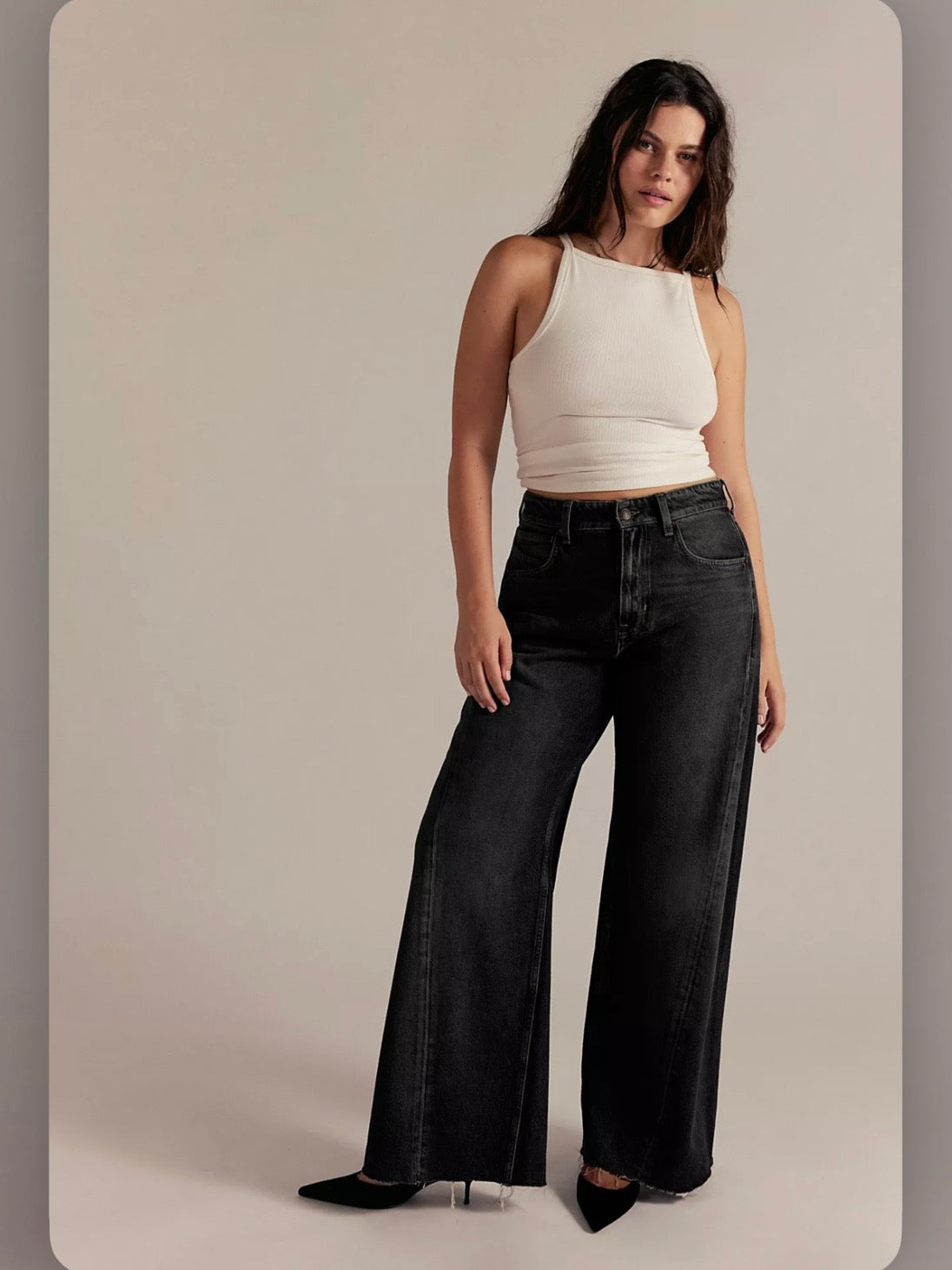 Free People - Alter Ego Wide-Leg Twisted Jeans-We The Free