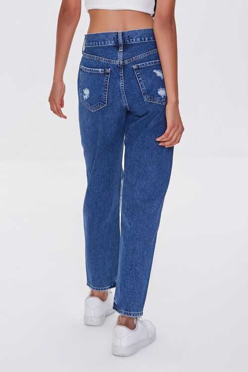 Distressed High-Rise Mom Jeans
 - Forever21