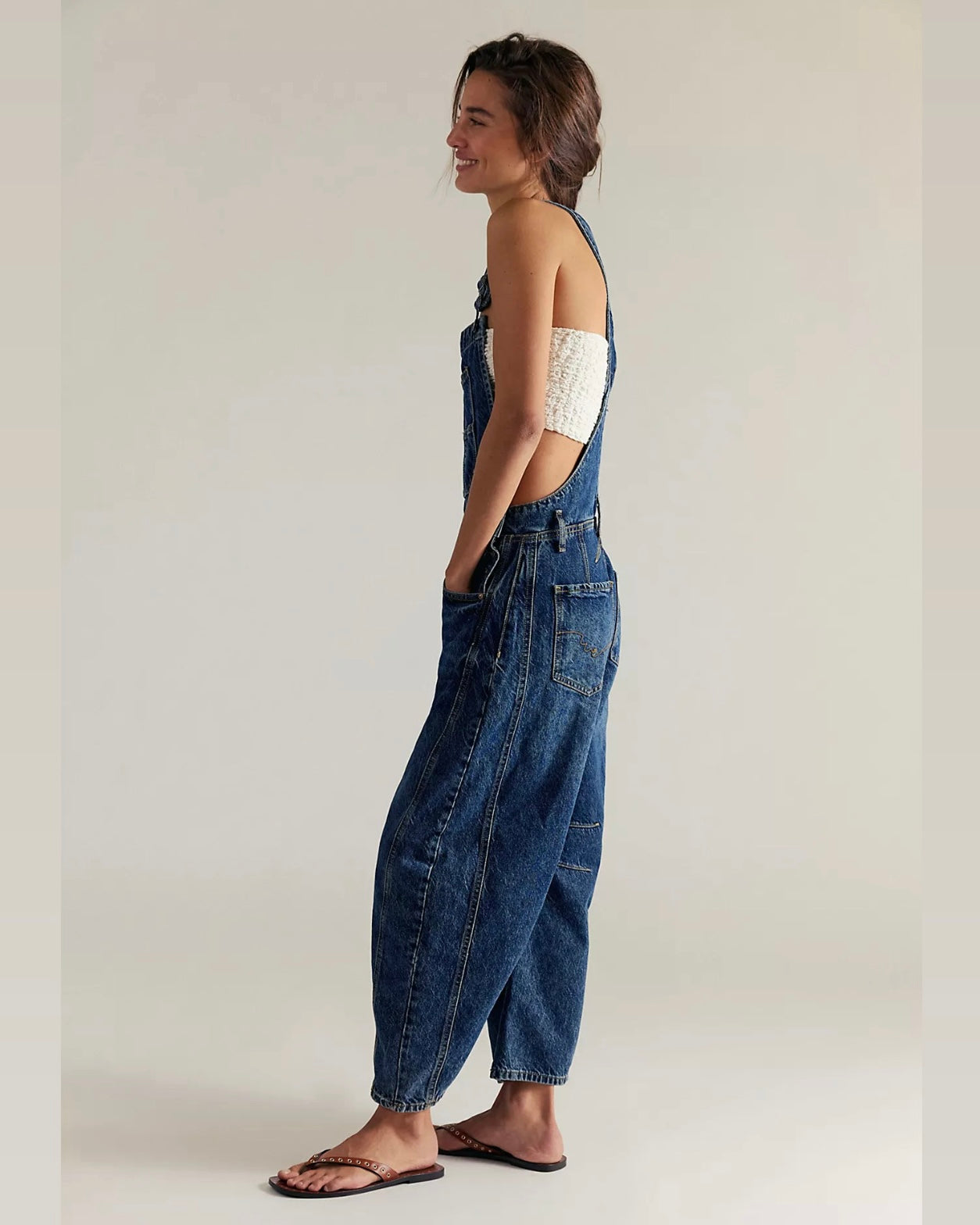 Free People - We The Free Good Luck Barrel Overalls