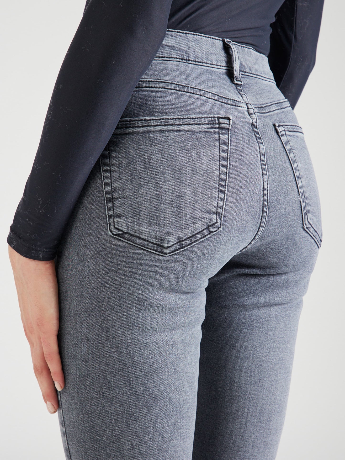 Topshop Jamie high rise skinny jean in grey